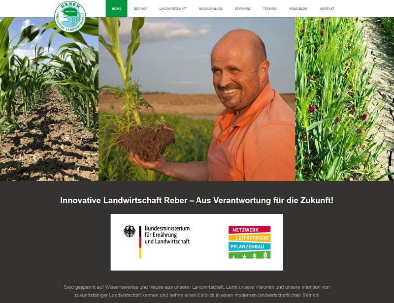 Hof-Website: Innovative Landwirtschaft